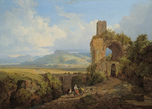 Campagnalandschaft, 1834, Heinrich Bürkel