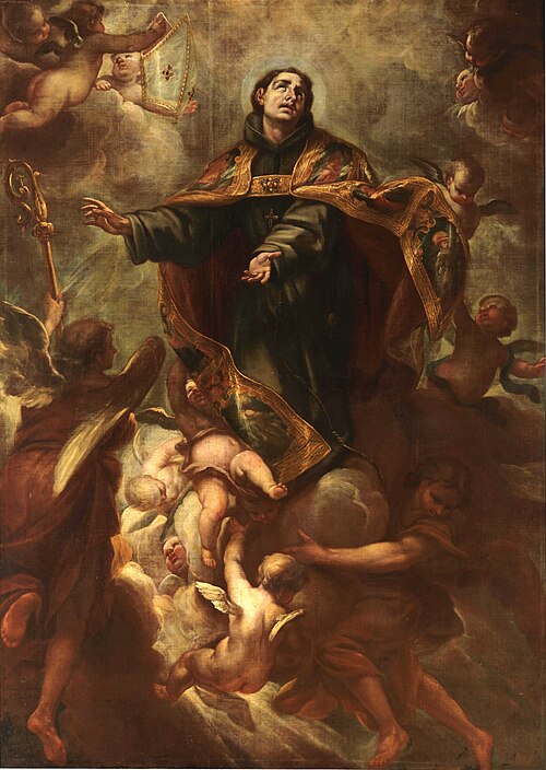 Saint Louis Bishop in Glory, 1693, Isidoro Arredondo