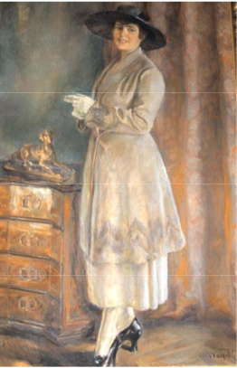 Helena Papp Županič, prva soproga dr. Nika Županiča., 1943, Ivan Vavpotič