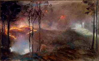 Goreči italijanski položaj pri Tolminu, 1917, Ivan Vavpotič