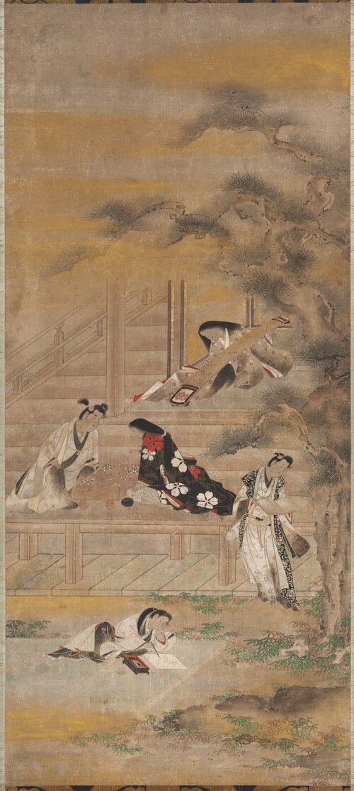 The Four Pleasures, 1625, Iwasa Matabei