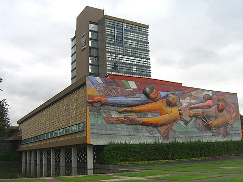 The people to the University, the University to the people, 1956, David Alfaro Siqueiros