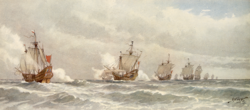 The battle of Bornholm, 1535, 1894, Jacob Hägg