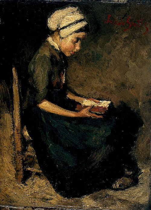 Fille qui lit, 1893, Jakob Smits