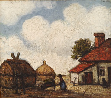 Vrouw met kruiwagen, , Jakob Smits