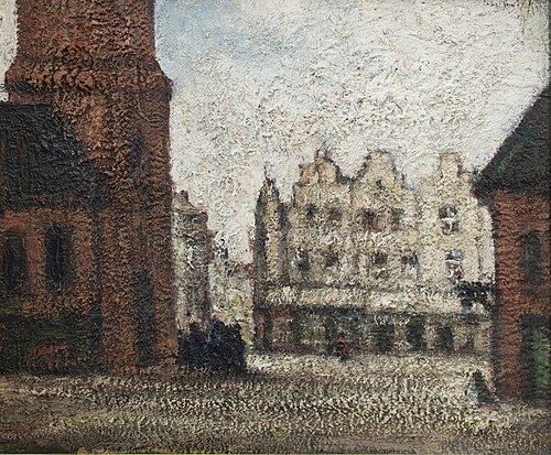 Stadsplein naast de kerk, , Jakob Smits