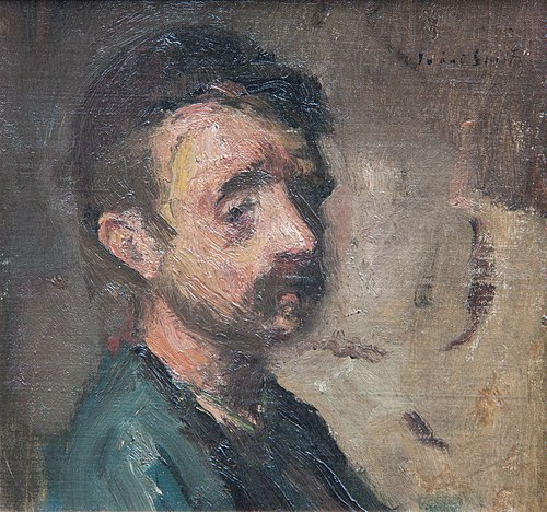 Portret van boer (Gust Caers), , Jakob Smits