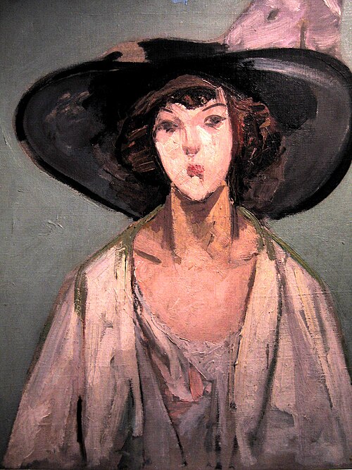 Femme au grand chapeau, 1911, Jacqueline Marval