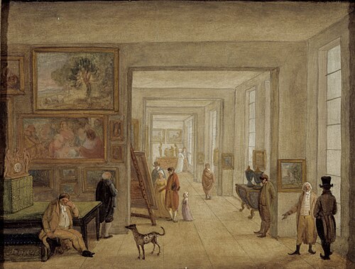 Sales rooms at the Elysée Palace in 1797, 1797, Jacques-Albert Senave