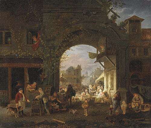 Market day, 1818, Jacques-Albert Senave