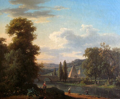 Presumed view of the park of Mauperthuis, 1799, Jacques-Albert Senave