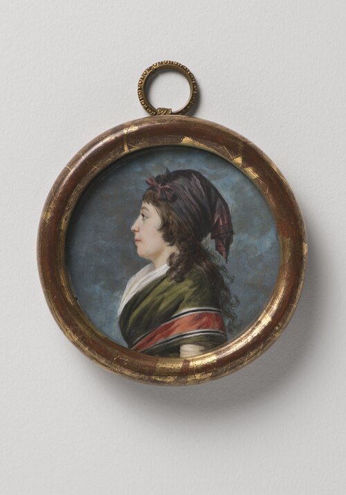 Agathe-Francoise Bonvallet, épouse de l'artiste, 1793, Jacques-Antoine-Marie Lemoine