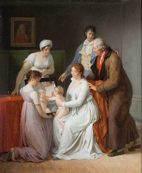 Portrait de la famille de l'artiste, 1802, Jacques-Augustin-Catherine Paj