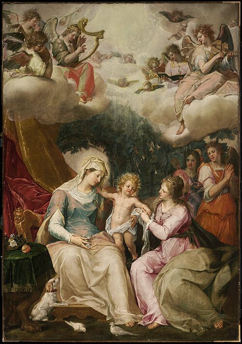 The Mystic Marriage of Saint Catherine, 1590, Pieter de Witte