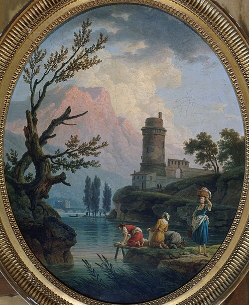 Paysage avec lavandières, 1789, Joseph Vernet
