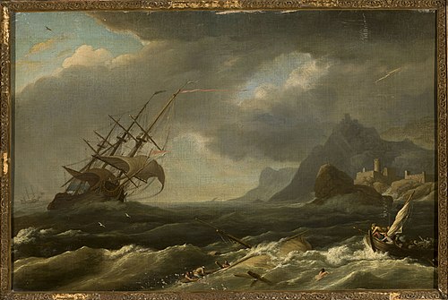 Castaways during a sea storm, , Joseph Vernet