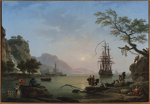 Fishing port at dawn (Morning), 1774, Joseph Vernet