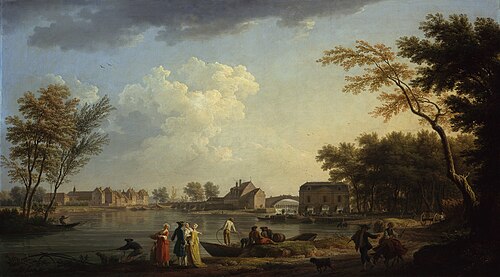 View of the Seine at Nogent-sur-Seine, 1764, Joseph Vernet