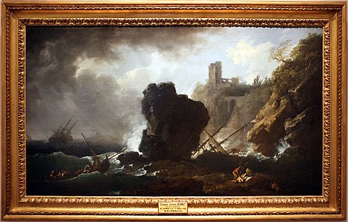 Shipwreck, 1750, Joseph Vernet