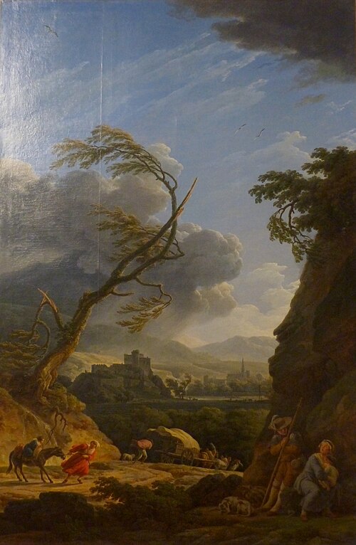 Le Coup de vent; l'orage sur terre, 1767, Joseph Vernet