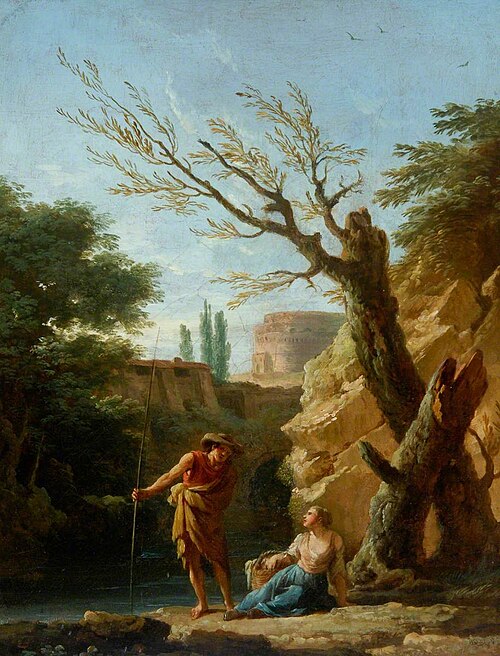 Figures in a Landscape, 1750, Joseph Vernet
