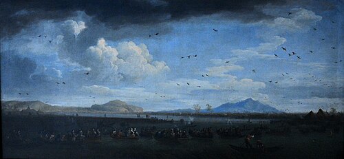 Charles III hunting on Lake Licola, 1746, Joseph Vernet