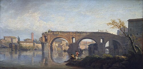 Le Ponte Rotto à Rome, 1745, Joseph Vernet