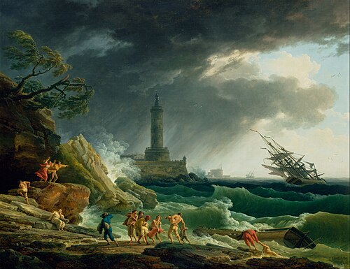 Tempête sur la côte méditerranéenne, 1767, Joseph Vernet