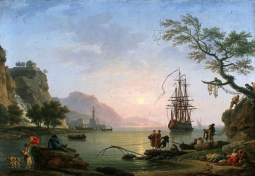 Vue d'un port le matin, 1774, Joseph Vernet