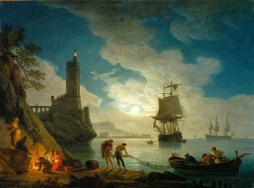 Port au clair de lune, 1787, Joseph Vernet