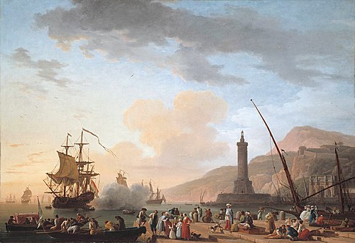 Port au soleil couchant, 1749, Joseph Vernet