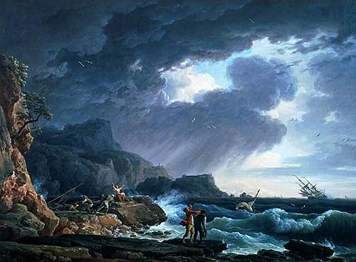 Tempête en mer, 1752, Joseph Vernet