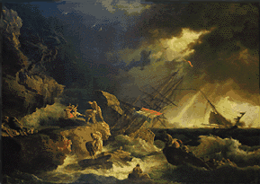 Tempête en mer, 1740, Joseph Vernet