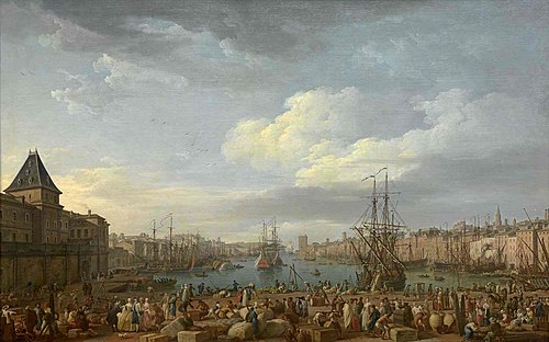 Intérieur du port de Marseille, 1754, Joseph Vernet