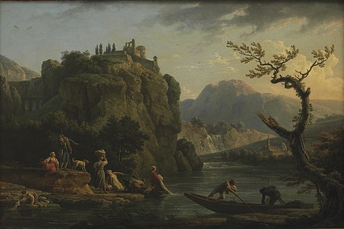 Paysage de montagne avec une rivière, 1770, Joseph Vernet