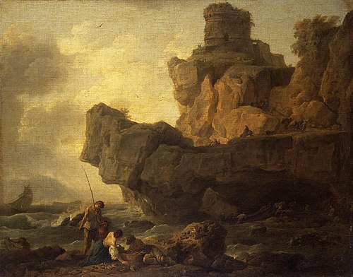 Rochers sur une côte, 1753, Joseph Vernet