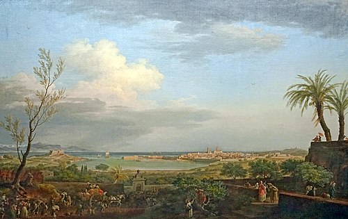 Vue de la rade d'Antibes, 1756, Joseph Vernet