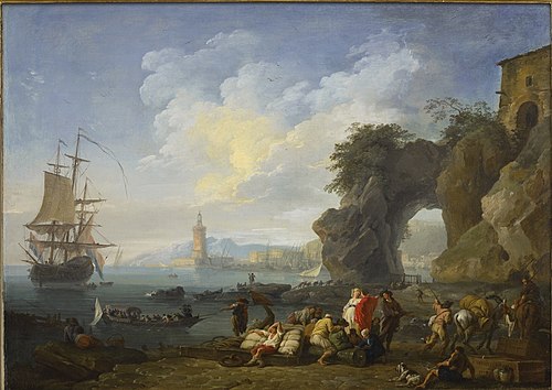 Vue de Pausilype près de Naples, 1742, Joseph Vernet