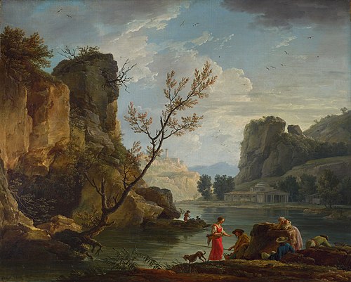 A River with Fishermen, 1751, Joseph Vernet