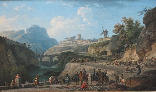 La Construction d'un grand chemin, 1774, Joseph Vernet