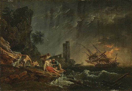 Seesturm mit Schiffbrüchigen, 1770, Joseph Vernet