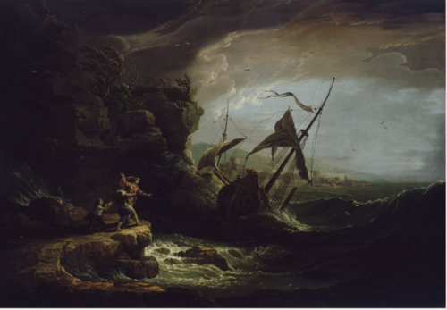 Stormy Coastal Scene, , Joseph Vernet