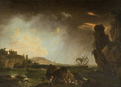 Storm off the French Coast, , Joseph Vernet