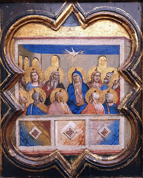 The outpouring of the Holy Spirit, 1340, Taddeo Gaddi