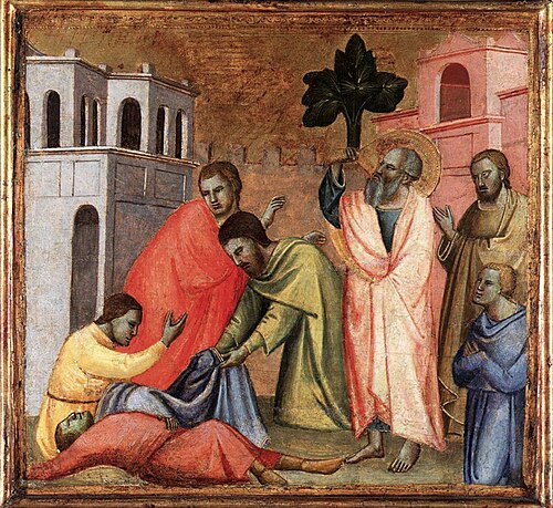 St John the Evangelist drinking from the poisoned cup, 1353, Taddeo Gaddi