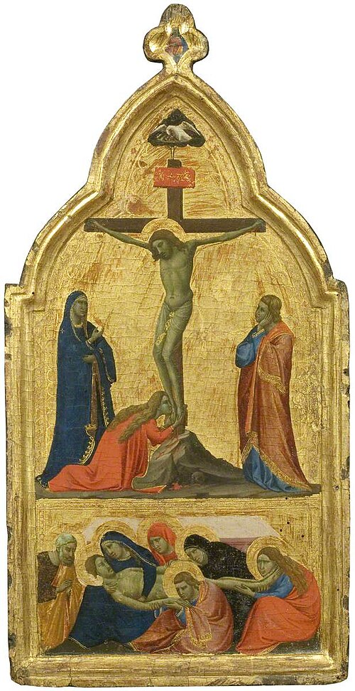 Crucifixion and Lamentation, 1335, Taddeo Gaddi