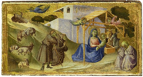 L'Adoration des bergers, 1327, Taddeo Gaddi