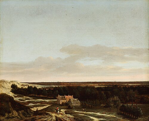 Dune Landscape with a Farmstead, 1660, Jan Vermeer van Haarlem l'anci