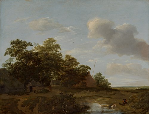 Ferme au milieu des dunes, 1648, Jan Vermeer van Haarlem l'anci