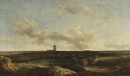 View of Noordwijk, 1676, Jan Vermeer van Haarlem l'anci